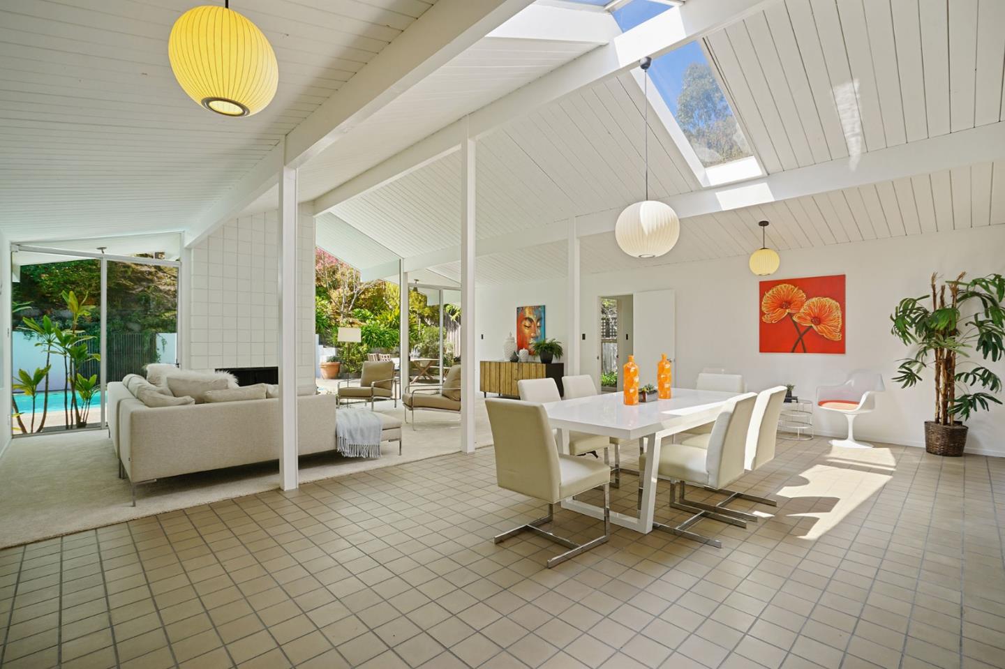1775 Hunt Drive Burlingame, CA 94010 - Photo 10 of 37 a view of a dining room with furniture window and outside view