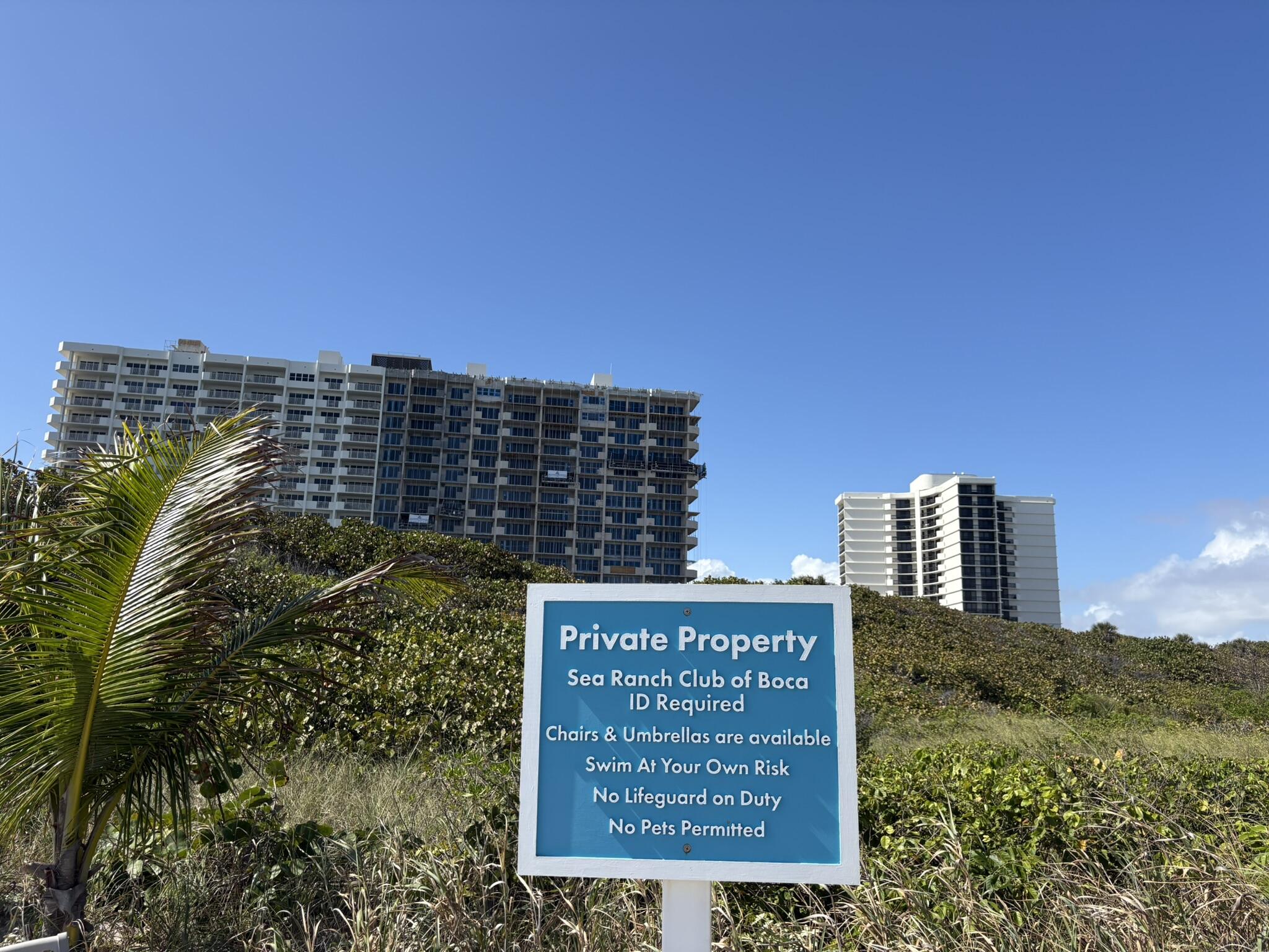 4201 North Ocean Boulevard, Unit 302C Boca Raton, FL 33431 - Photo 27 of 37 4 BEACH SIGN BLD BACKG