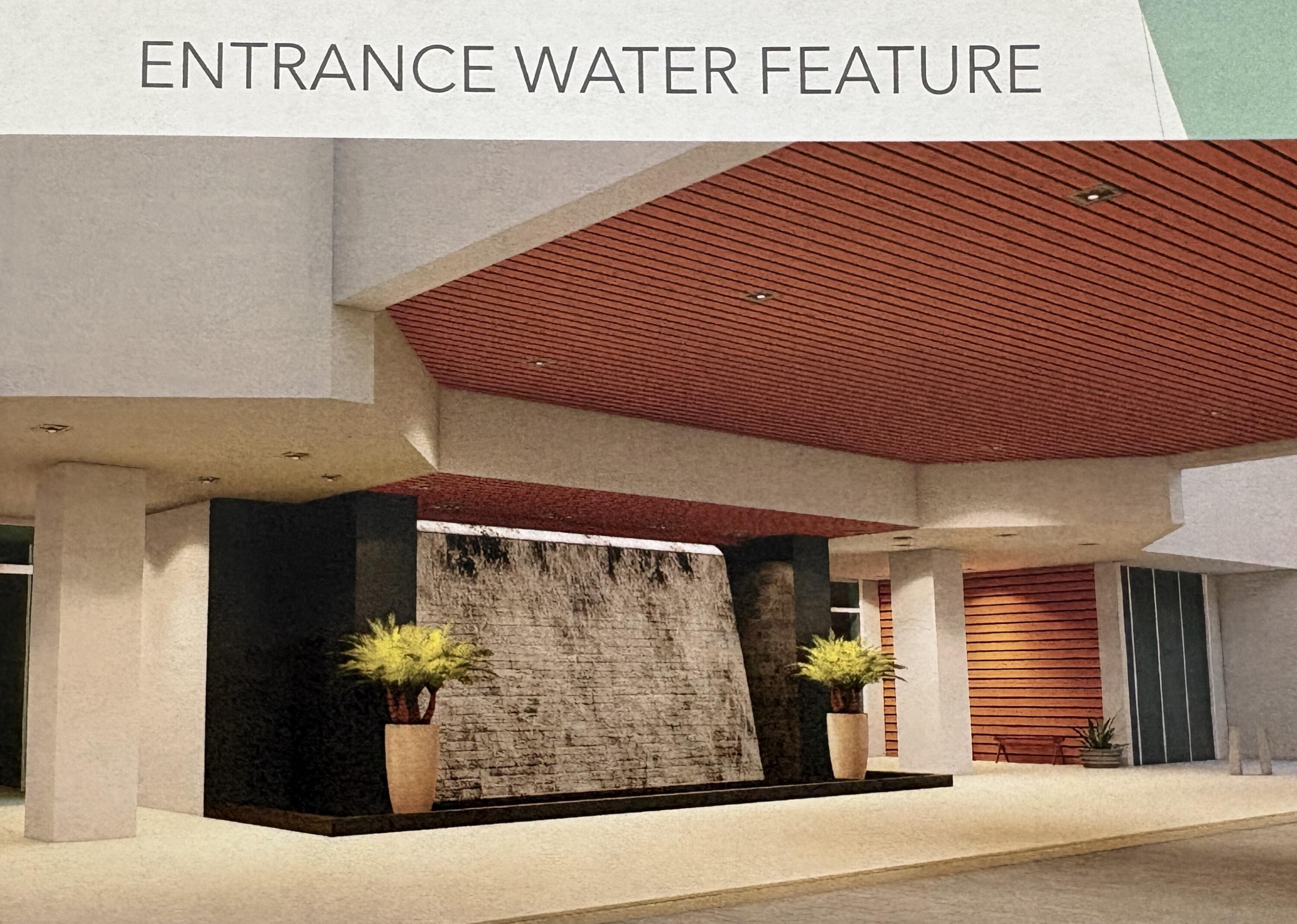 4201 North Ocean Boulevard, Unit 302C Boca Raton, FL 33431 - Photo 34 of 37 water feature entrance