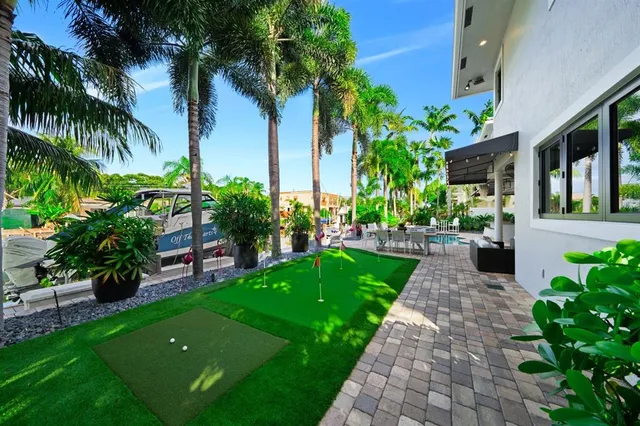 a view of a house with a patio