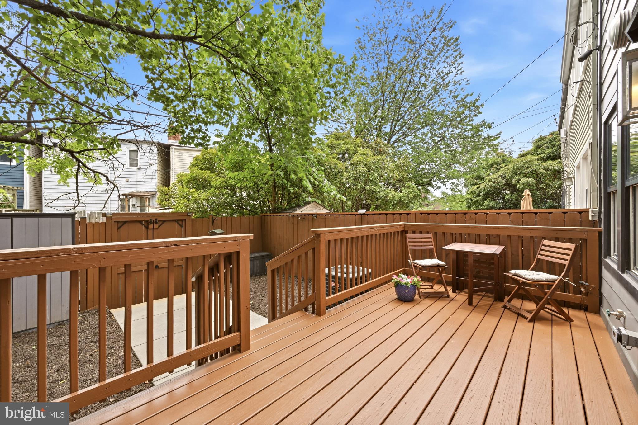 1705 Bay Street Southeast Washington, DC 20003 - Photo 26 of 29 a view of balcony with wooden floor and seating space