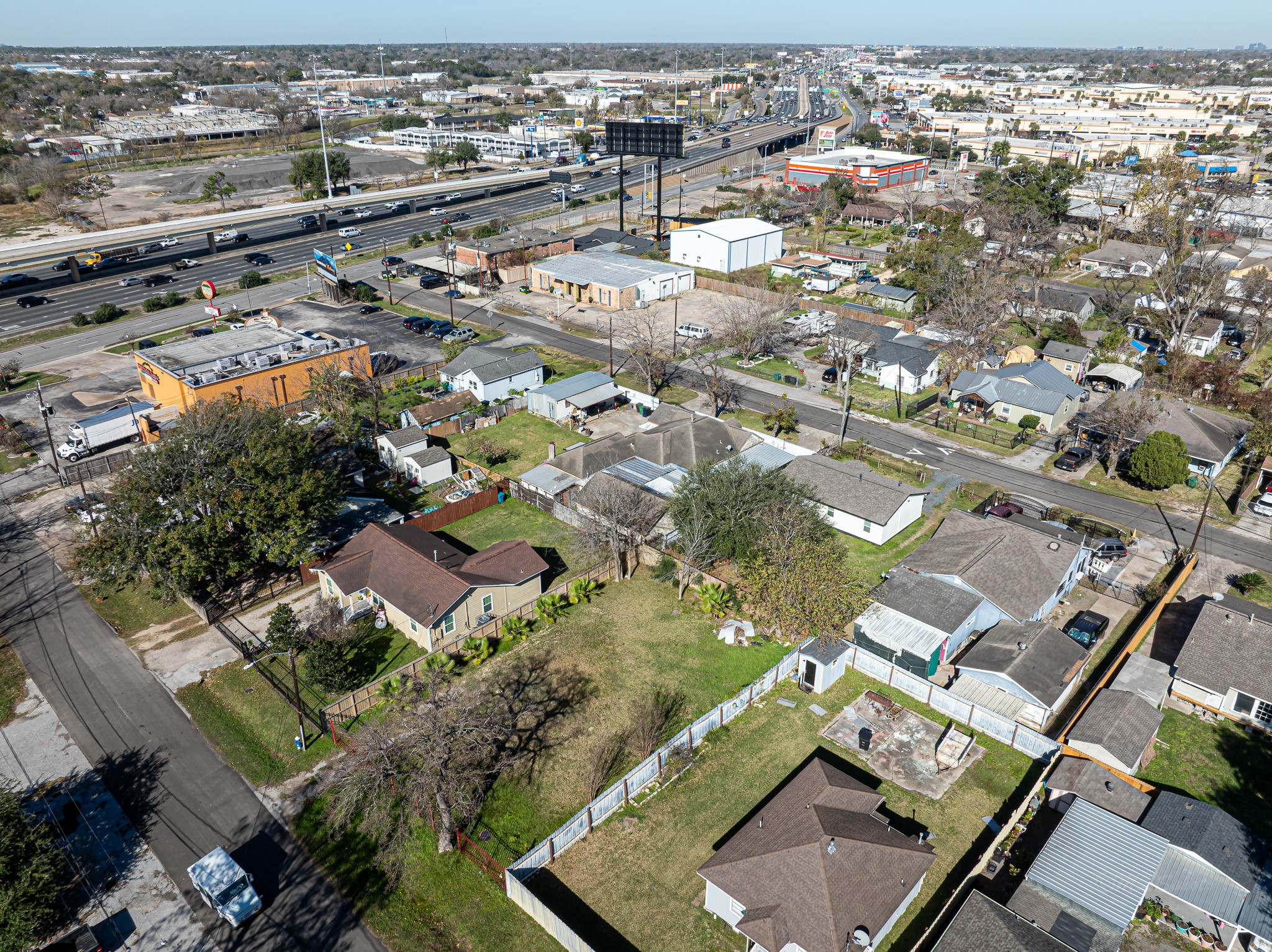 206 Oddo Street Houston, TX 77022 - Photo 13 of 18 an aerial view of residential houses with outdoor space