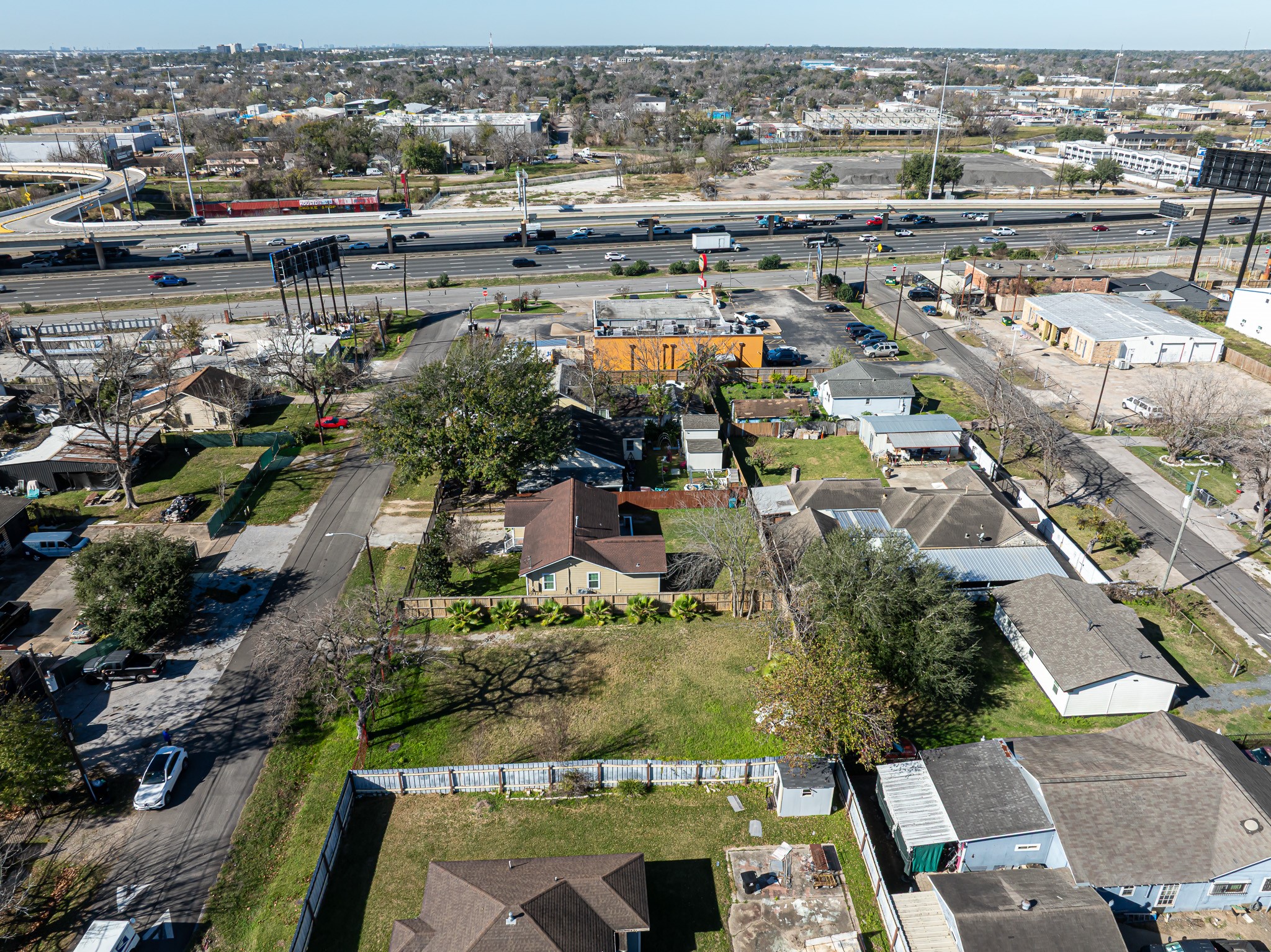 206 Oddo Street Houston, TX 77022 - Photo 14 of 18 an aerial view of residential houses with outdoor space