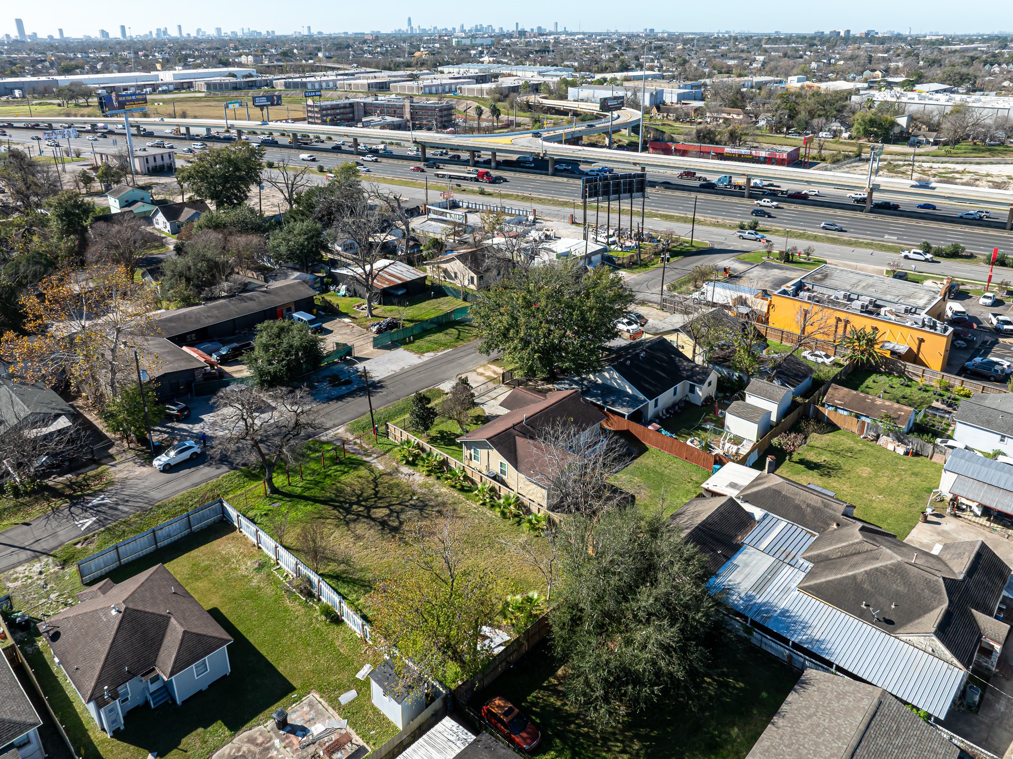 206 Oddo Street Houston, TX 77022 - Photo 16 of 18 an aerial view of a city with lots of residential buildings