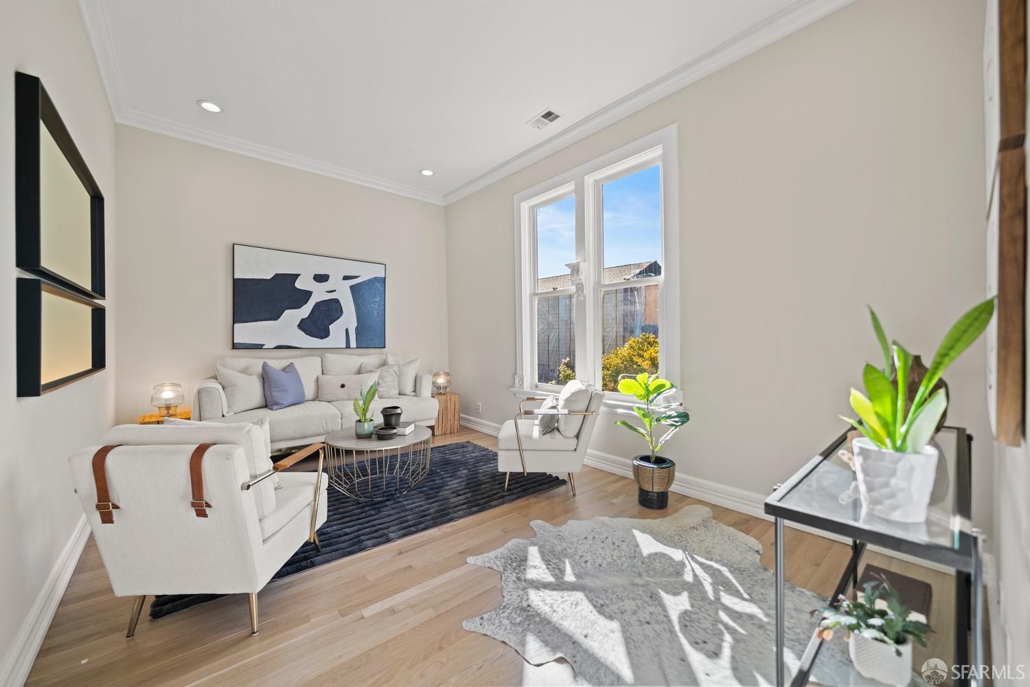 1 Cottage Row San Francisco, CA 94115 - Photo 21 of 52 a living room with furniture and painting on the wall