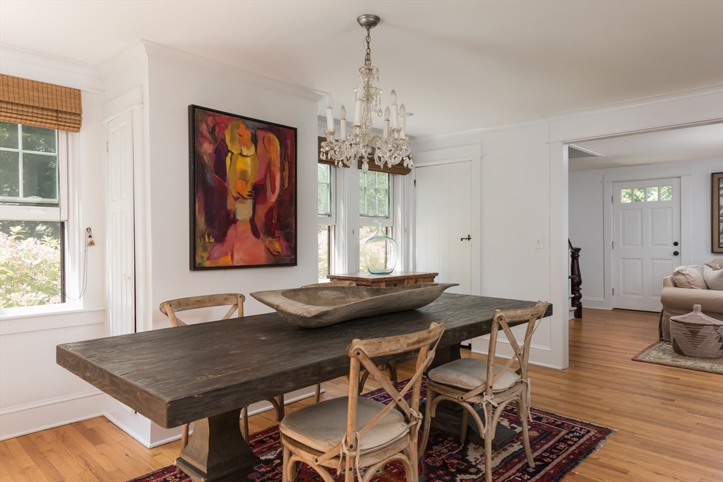 86 Fairhaven Road Mattapoisett, MA 02739 - Photo 12 of 40 a view of a dining room with furniture window and wooden floor