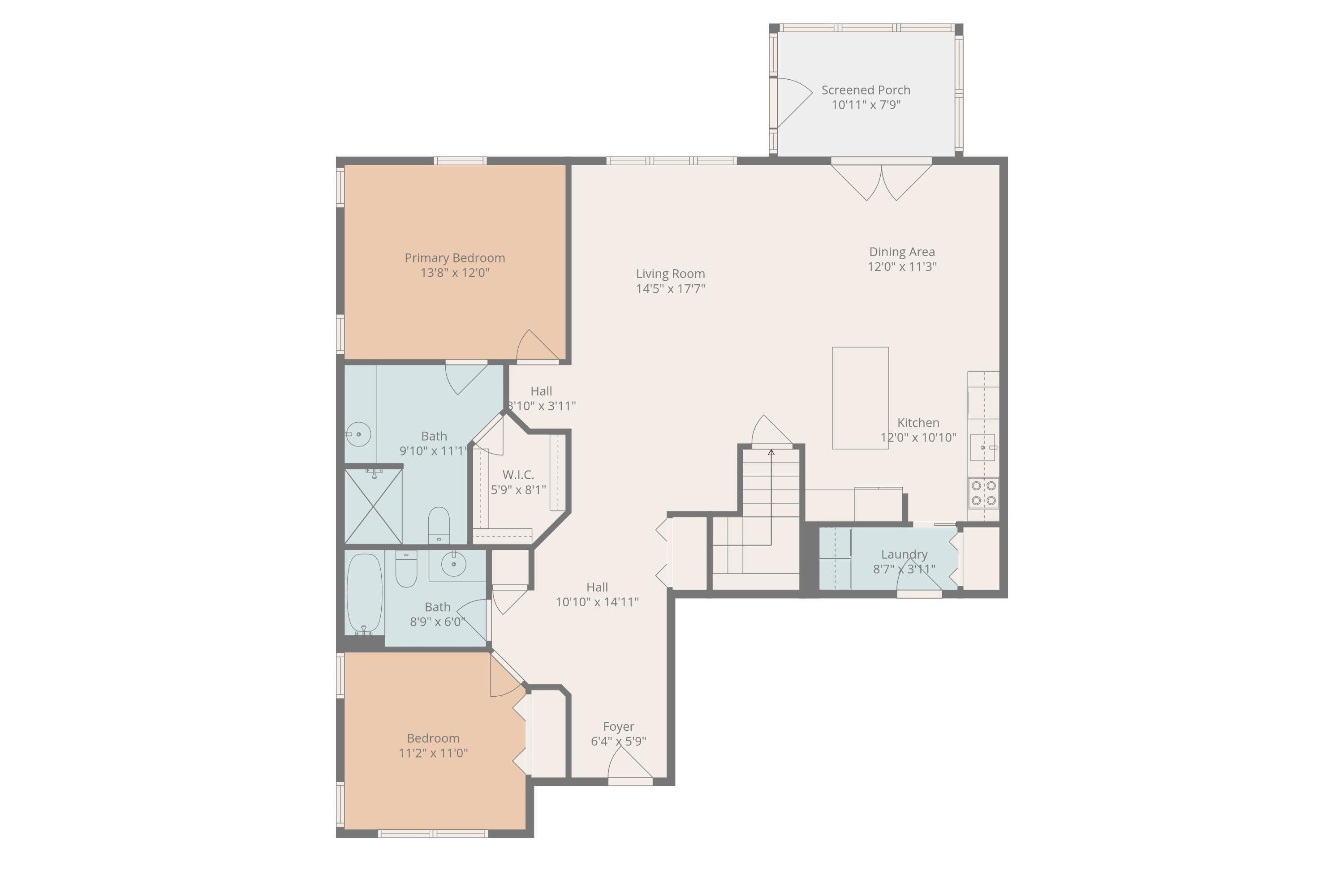 3657 Terrace Hills Lane Jackson, MI 49203 - Photo 46 of 46 Main Floor Plan