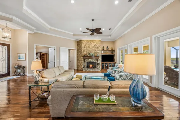 a view of an outdoor space and yard