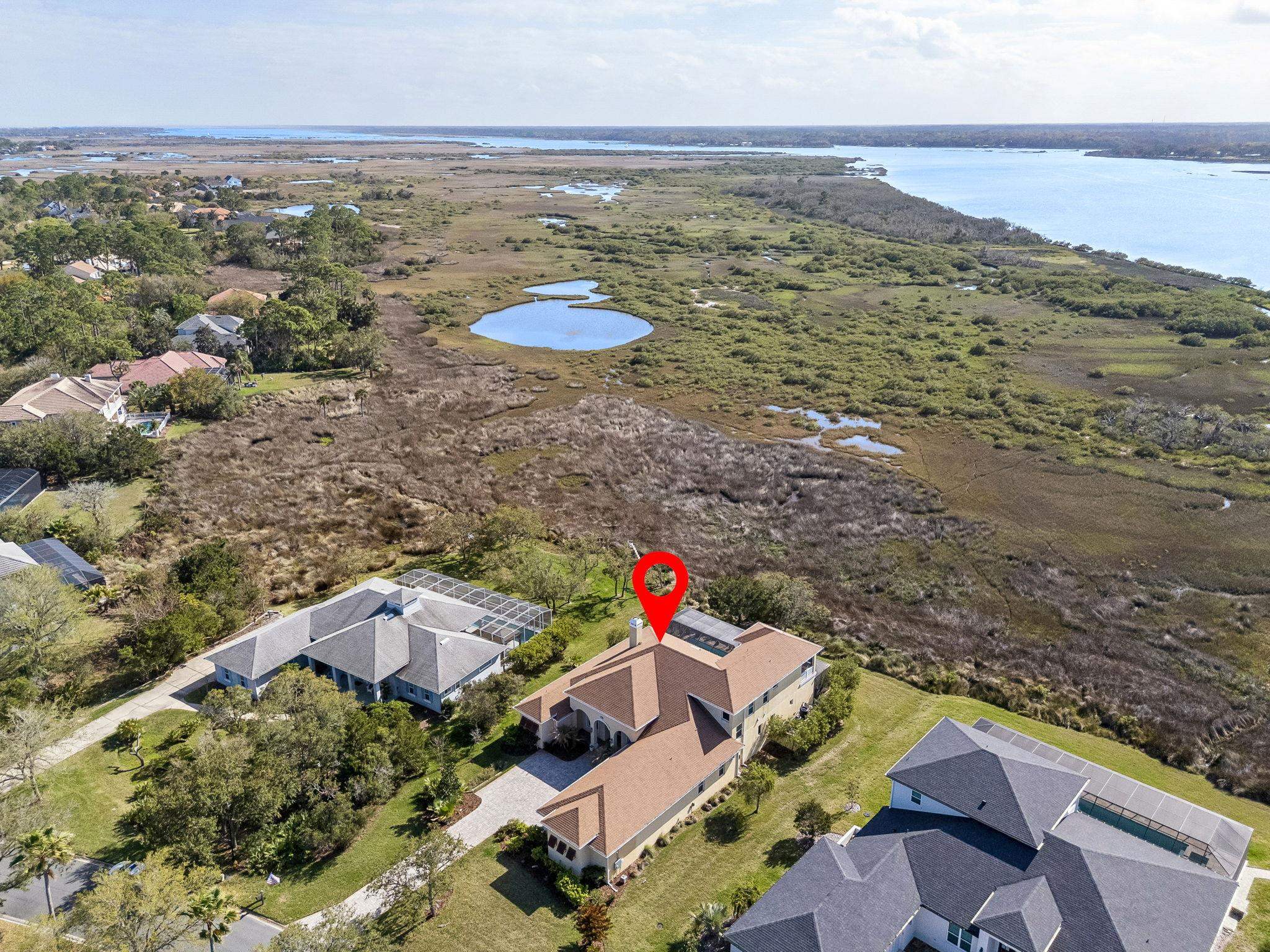 409 Lookout Point Drive St. Augustine, FL 32080 - Photo 79 of 90 View of property location featuring a large body of water and nearby suburban area