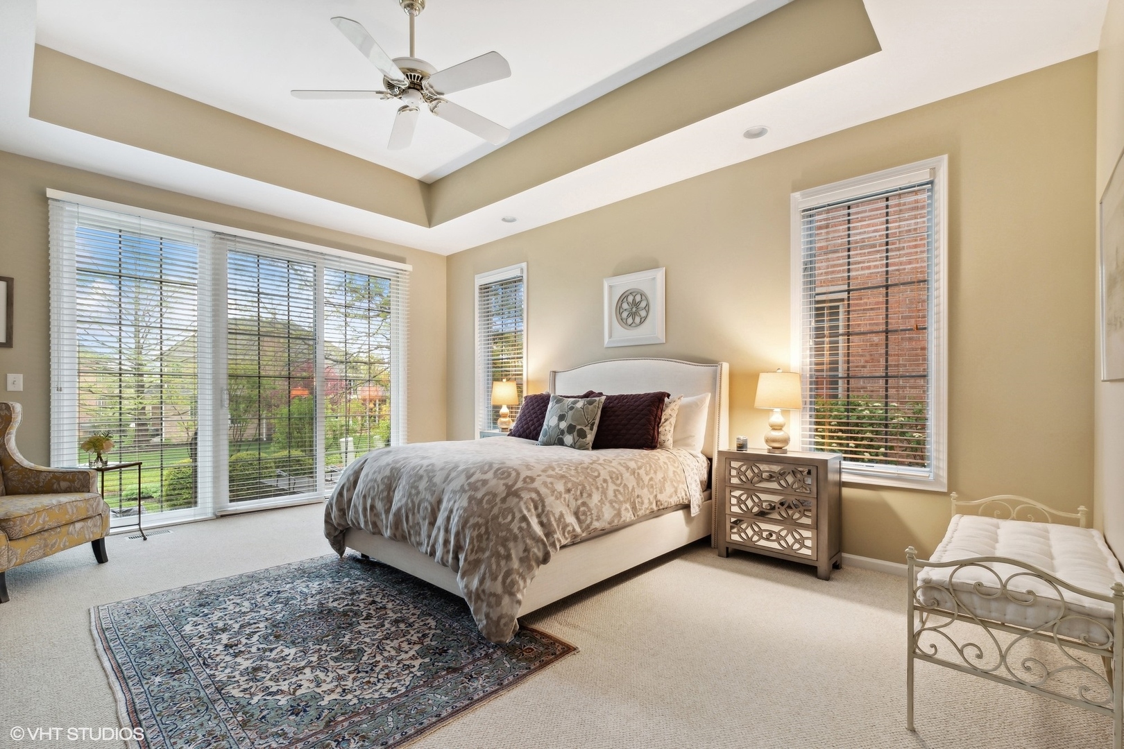 2013 Royal Ridge Drive Northbrook, IL 60062 - Photo 17 of 43 a spacious bedroom with a bed and glass window