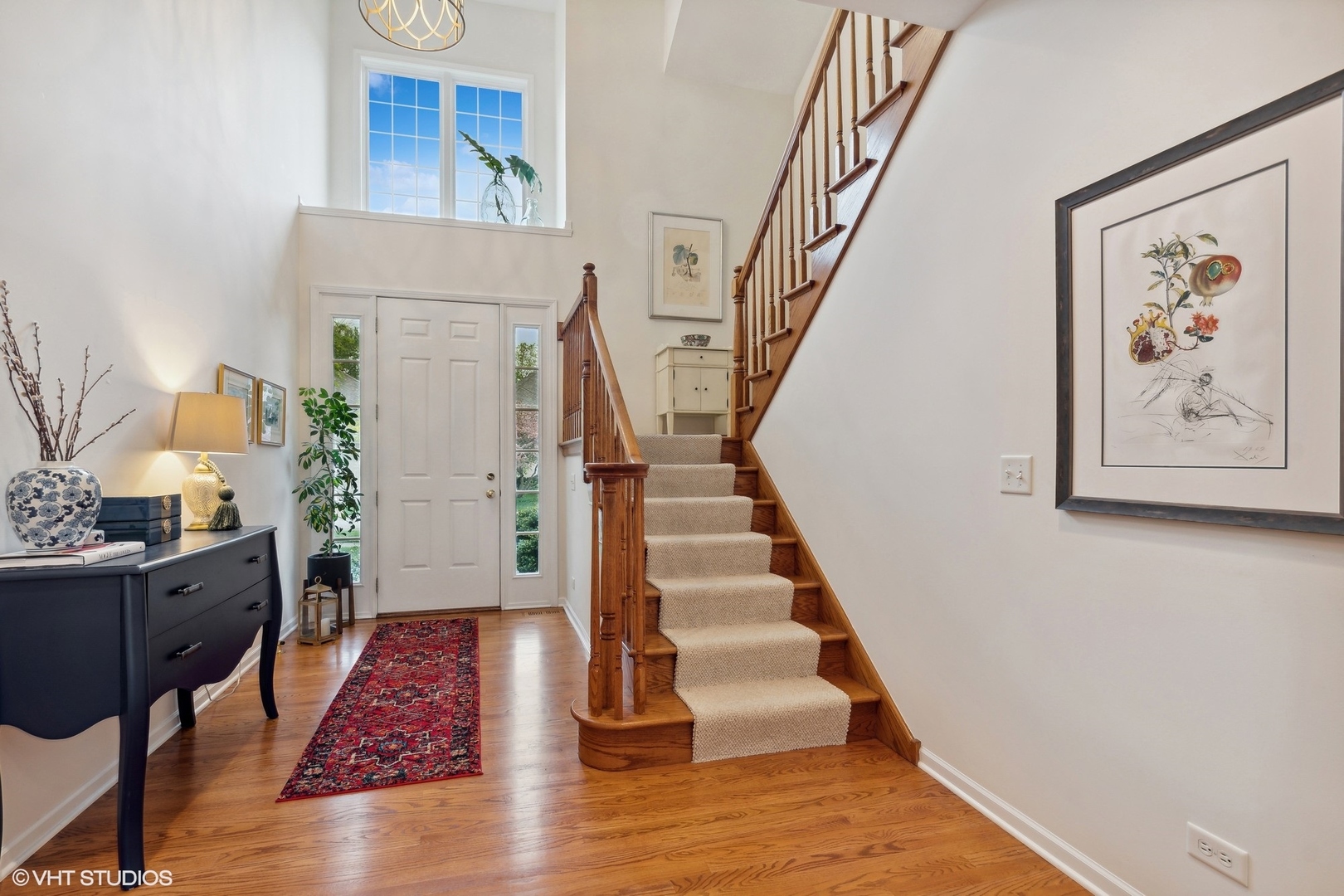 2013 Royal Ridge Drive Northbrook, IL 60062 - Photo 5 of 43 a view of entryway with wooden floor and stairs