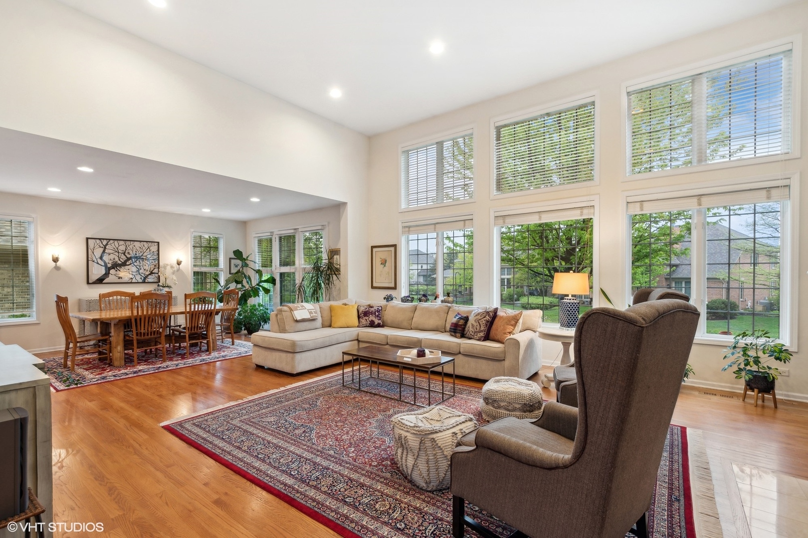2013 Royal Ridge Drive Northbrook, IL 60062 - Photo 8 of 43 a living room with furniture large windows and wooden floor