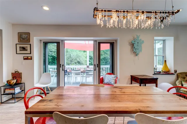 a living room with furniture and window
