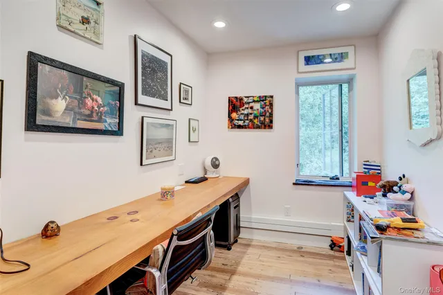 a room with furniture and window