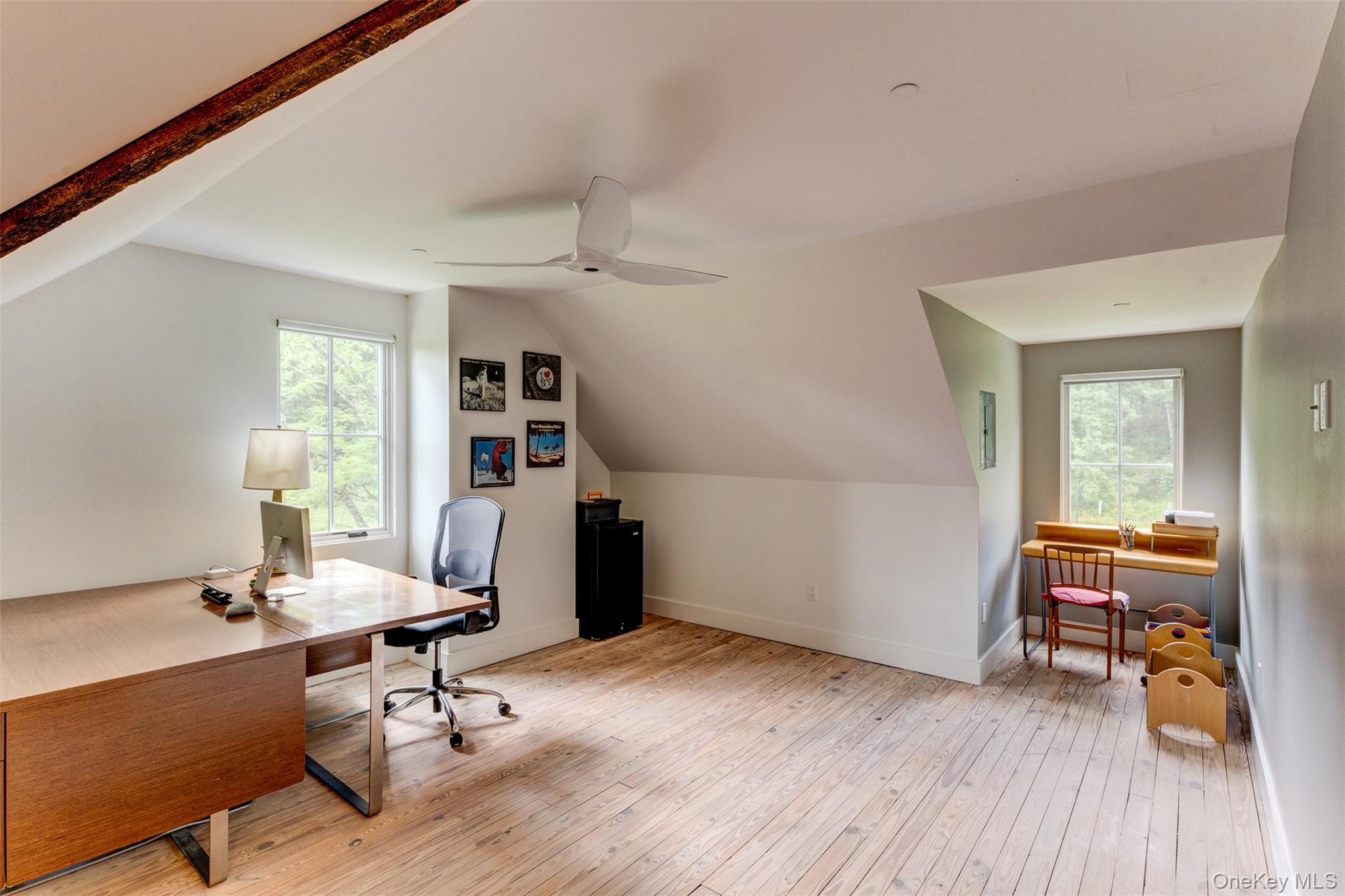 39 Deep Hollow Hill Road Narrowsburg, NY 12764 - Photo 29 of 47 a workspace with furniture hardwood and a window