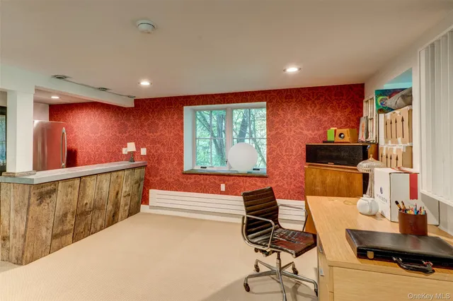 a room with furniture and window