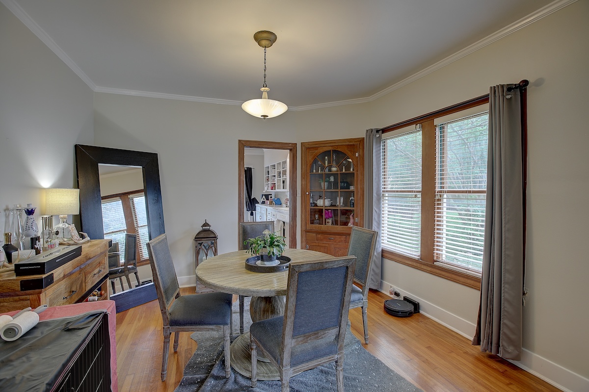 1708 Olive Street Georgetown, TX 78626 - Photo 21 of 38 Lovely corner cabinet in Dining area. With an eat in kitchen this could be an office, or bonus area