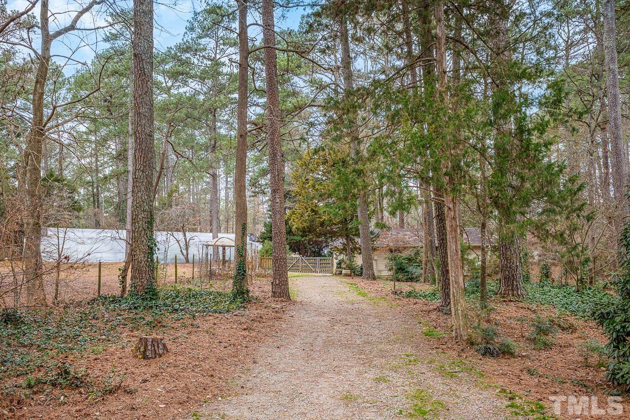 9006 Honeycutt Road Raleigh, NC 27615 - Photo 25 of 54 a view of a yard with trees
