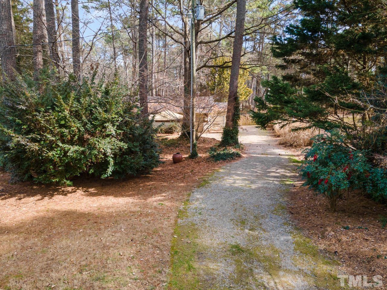 9006 Honeycutt Road Raleigh, NC 27615 - Photo 27 of 54 a view of a yard with plants and trees