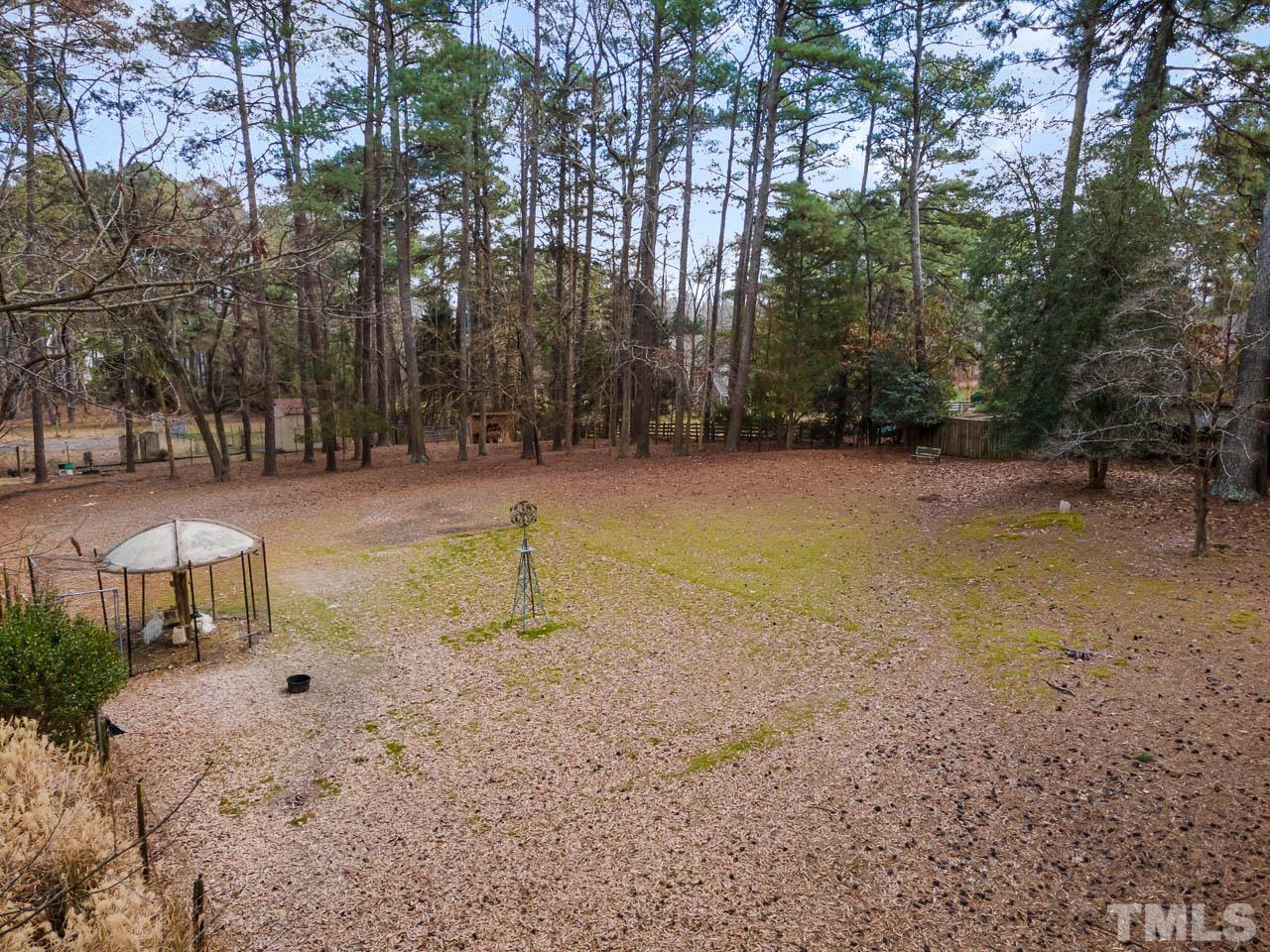 9006 Honeycutt Road Raleigh, NC 27615 - Photo 7 of 54 a backyard of a house with lots of green space