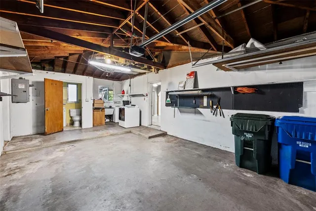 a view of a storage room