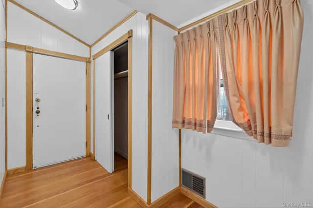 a view of an entryway with staircase