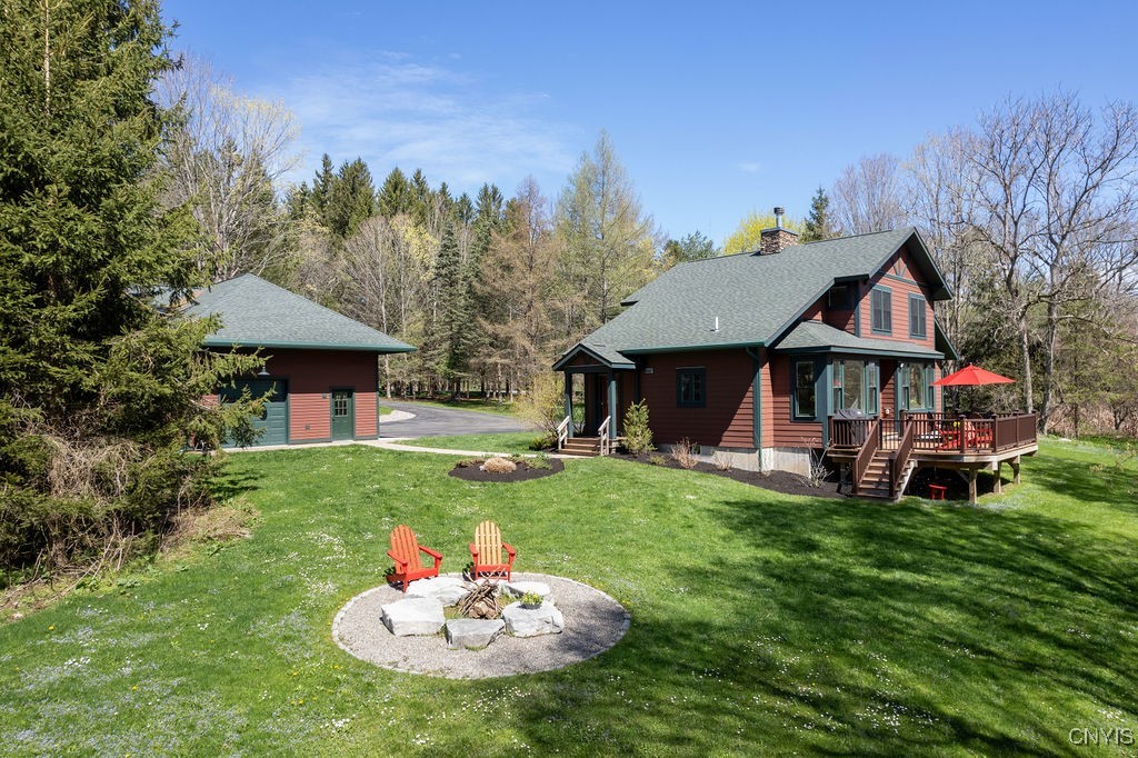 3830 Rippleton Road Cazenovia, NY 13035 - Photo 26 of 32 Fire pit is an awesome place to watch the fireflie