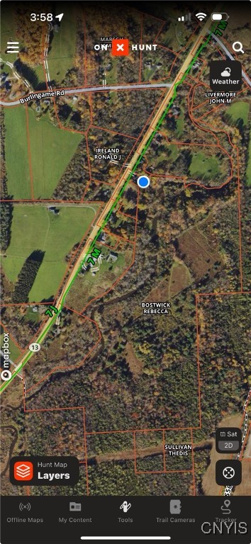 3830 Rippleton Road Cazenovia, NY 13035 - Photo 29 of 32 Hunting Map image for overall view!