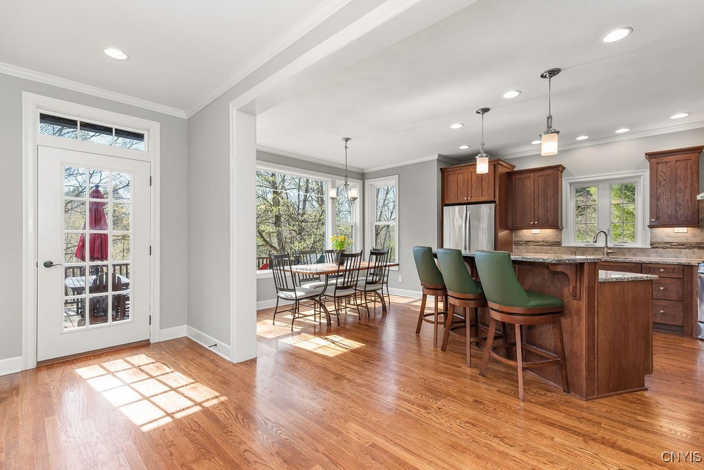 3830 Rippleton Road Cazenovia, NY 13035 - Photo 6 of 32 Access to the deck and back yard right off the kit