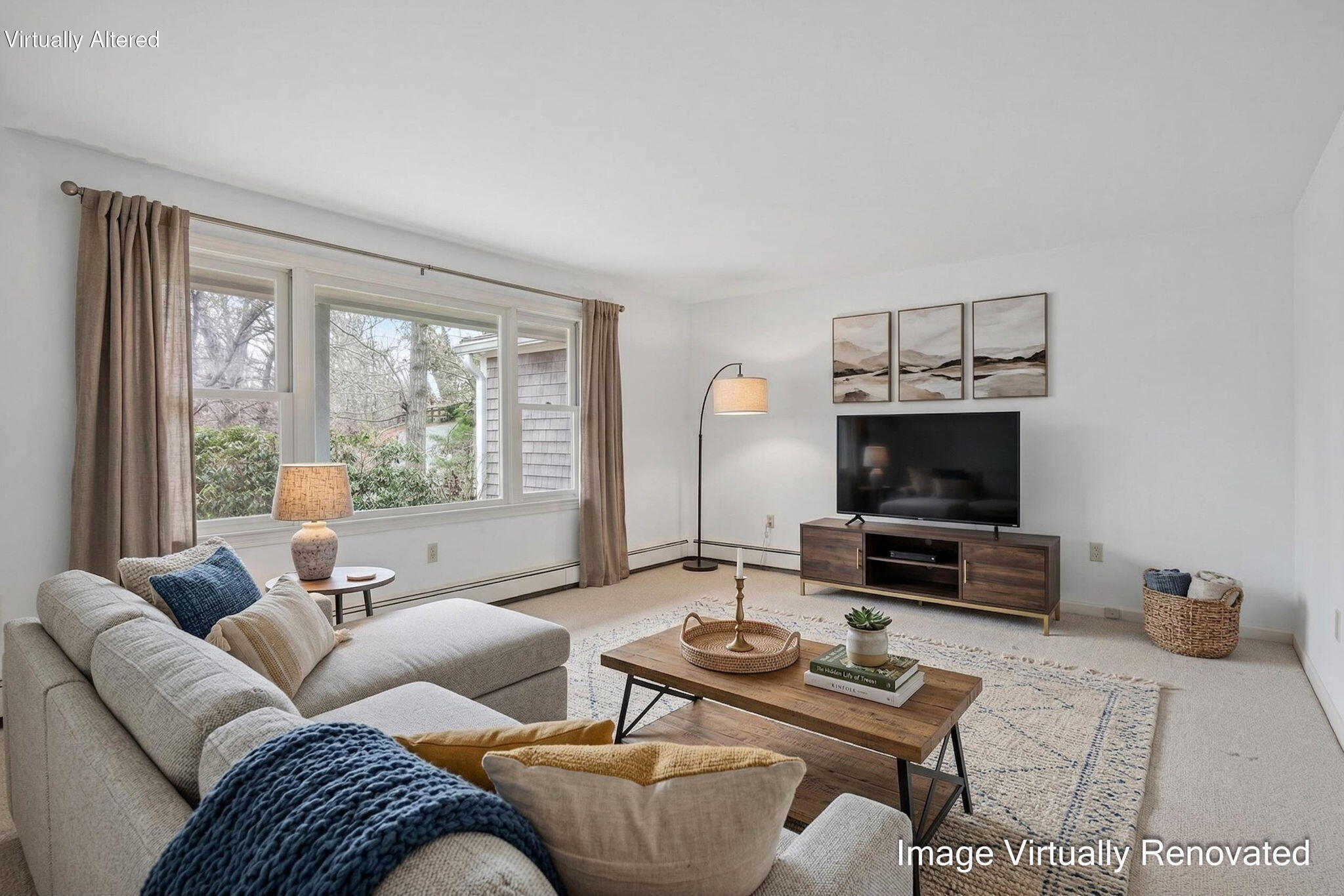 4 Nickerson Road Orleans, MA 02653 - Photo 12 of 32 Virtually Staged Living Room