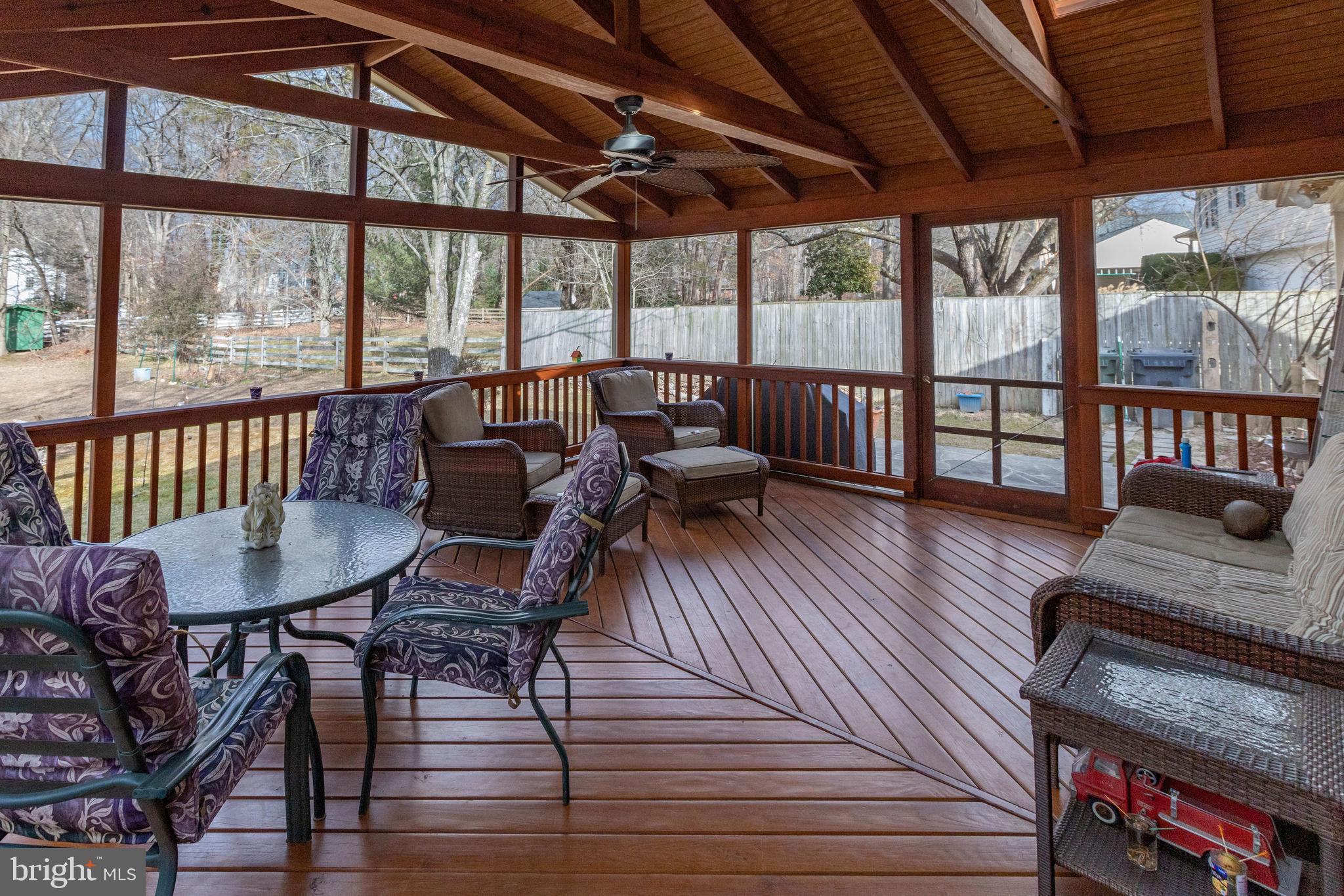 4301 Still Meadow Road Fairfax, VA 22032 - Photo 26 of 33 Extended living space on your screened porch