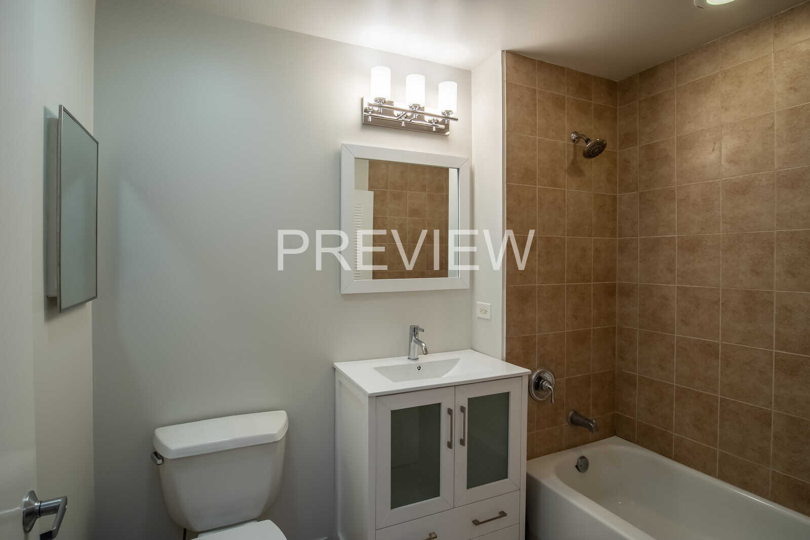 1071 West 15th Street, Unit 351 Chicago, IL 60608 - Photo 4 of 12 a bathroom with a sink a toilet and shower
