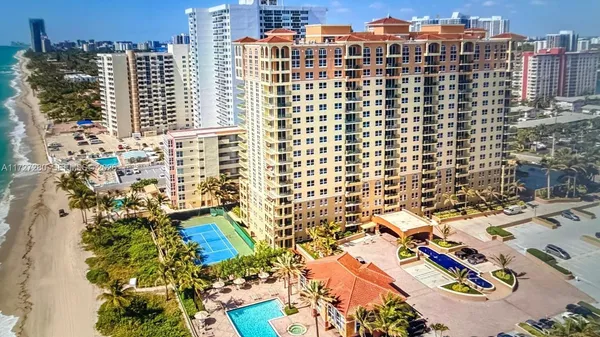 a view of a city with tall buildings