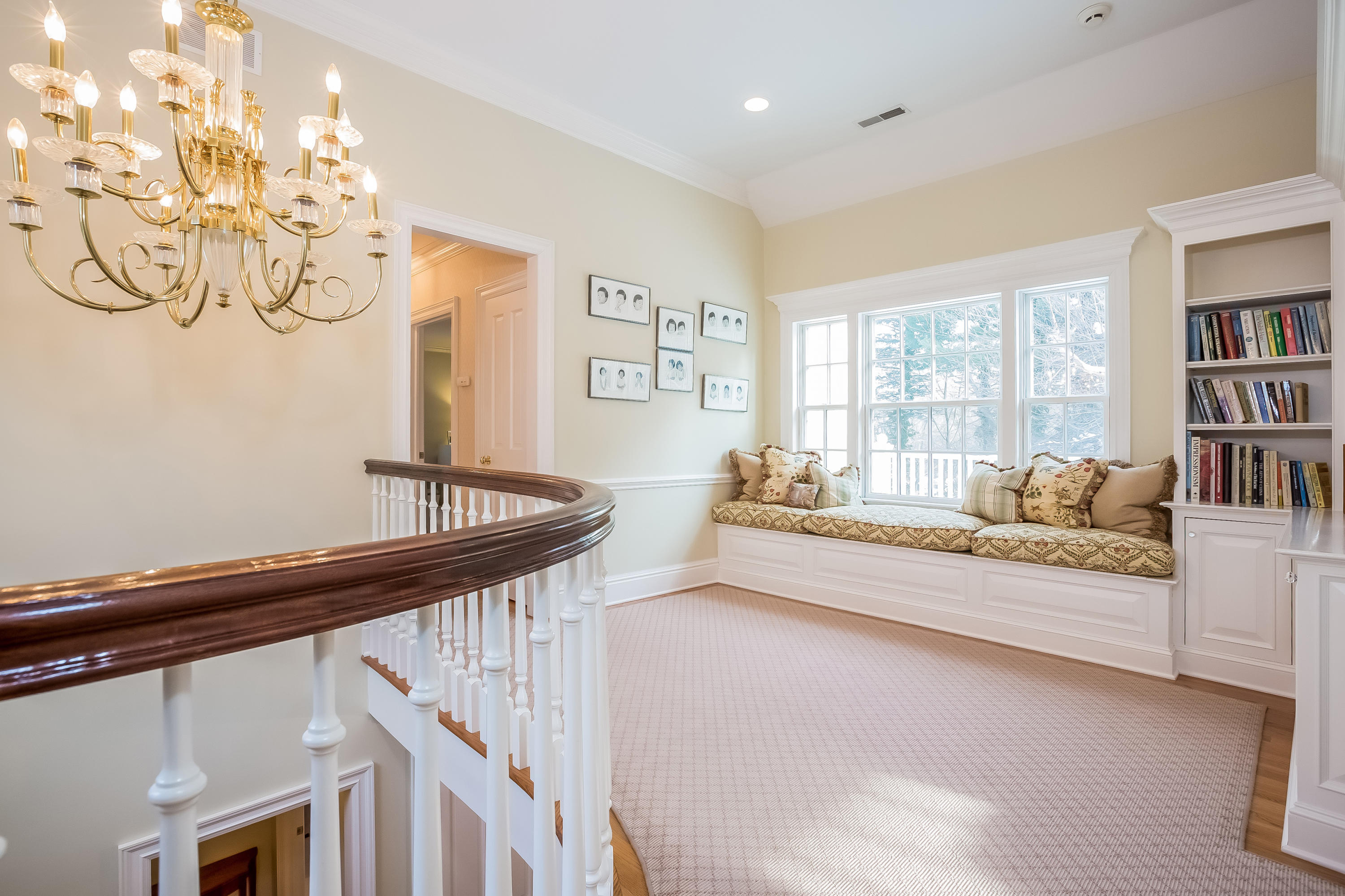 6 Watch Tower Road Darien, CT 06820 - Photo 15 of 30 a living room with furniture and a floor to ceiling window