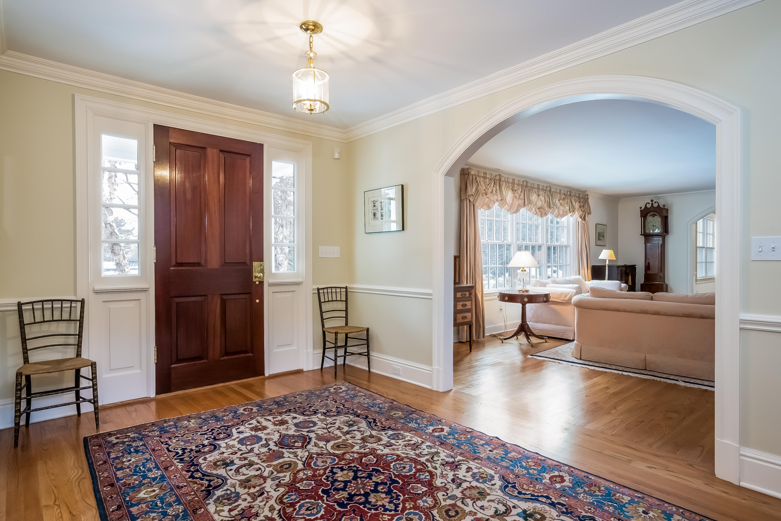 6 Watch Tower Road Darien, CT 06820 - Photo 3 of 30 a living room with furniture and a rug
