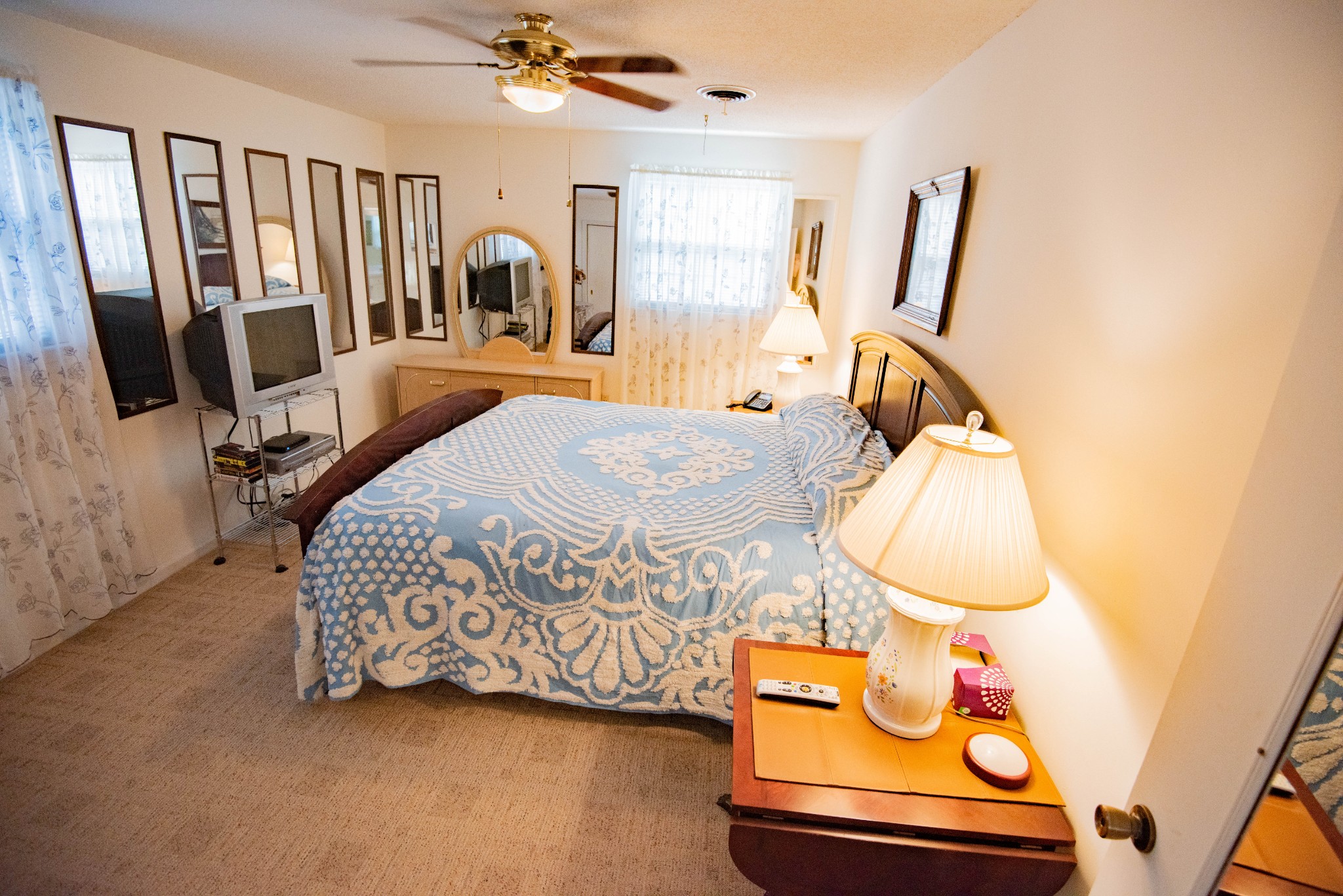 205 Green Harbor Road Old Hickory, TN 37138 - Photo 11 of 36 a bed room with a bed and a mirror