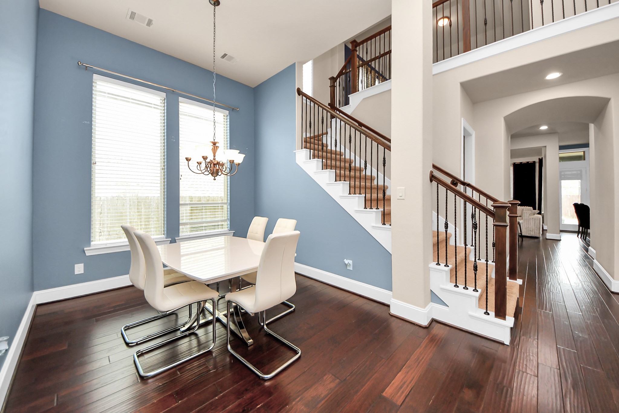 4811 Applewood Crest Lane Rosharon, TX 77583 - Photo 5 of 45 a view of a livingroom with wooden floor and windows