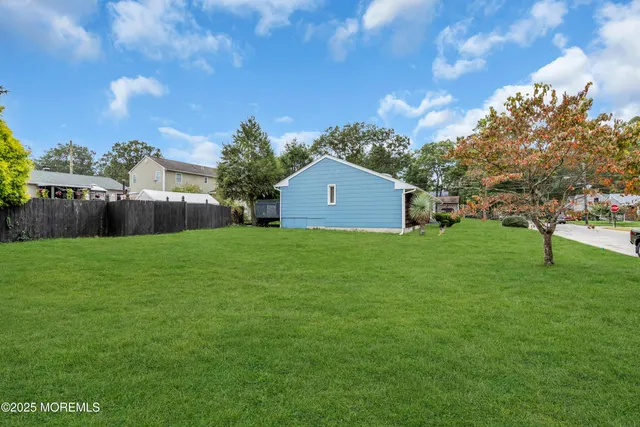 a house view with a garden space