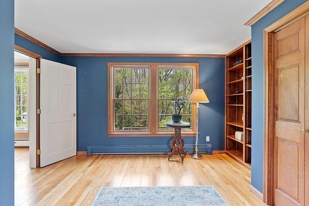 7 Cameron Road Harvard, MA 01451 - Photo 21 of 42 a view of an empty room with a window and wooden floor