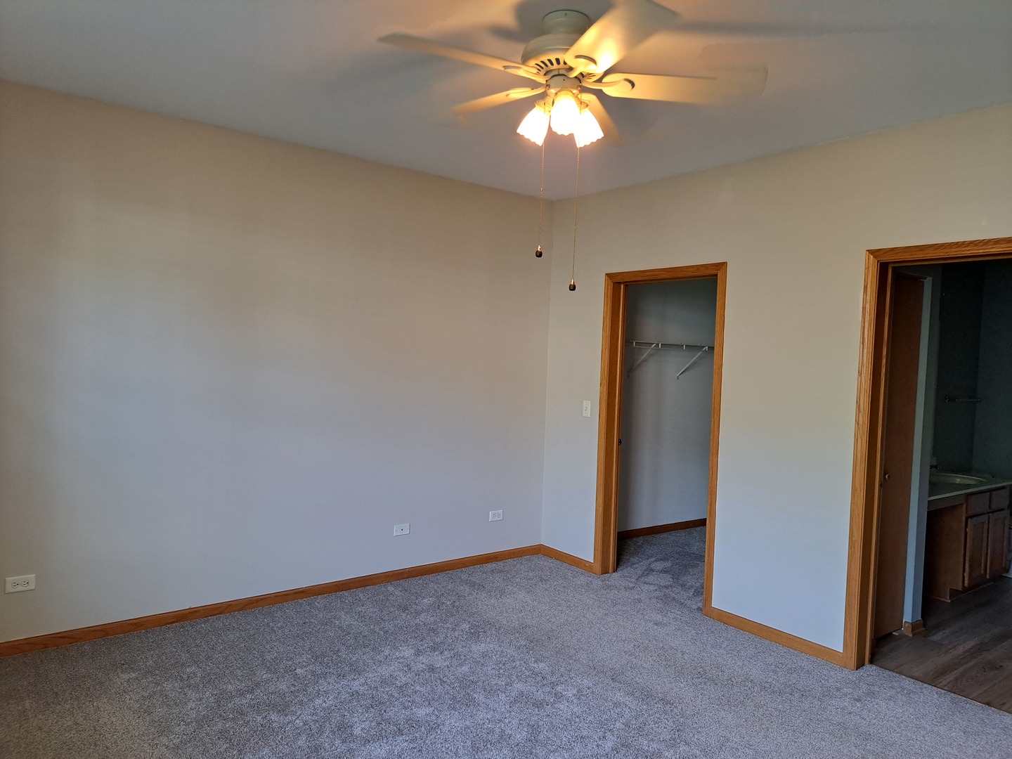 5111 Freeport Court Plainfield, IL 60586 - Photo 16 of 24 an empty room with a empty space and a ceiling fan