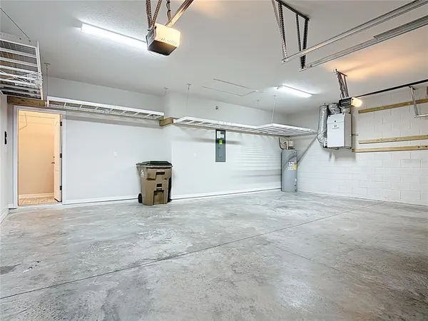 a view of a car garage