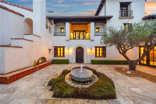 a view of a building with a yard