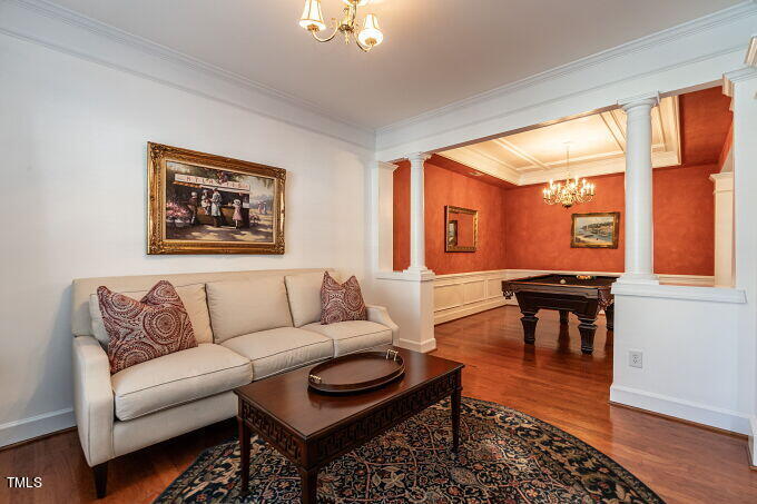 3742 Old Post Road Raleigh, NC 27612 - Photo 5 of 35 a living room with furniture and a potted plant