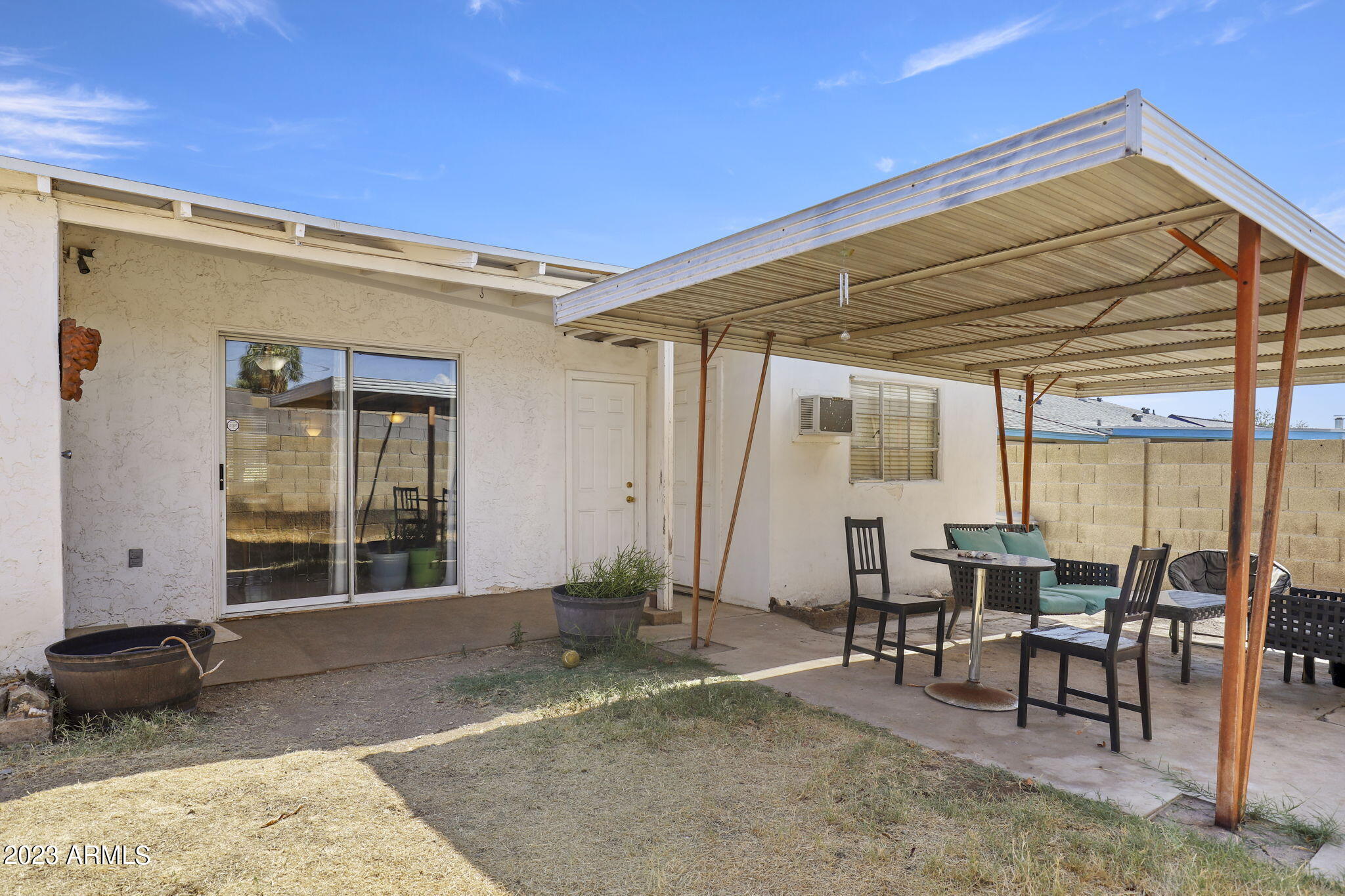 1536 East Mountain View Road Phoenix, AZ 85020 - Photo 37 of 45 View to rear patio and metal gazebo