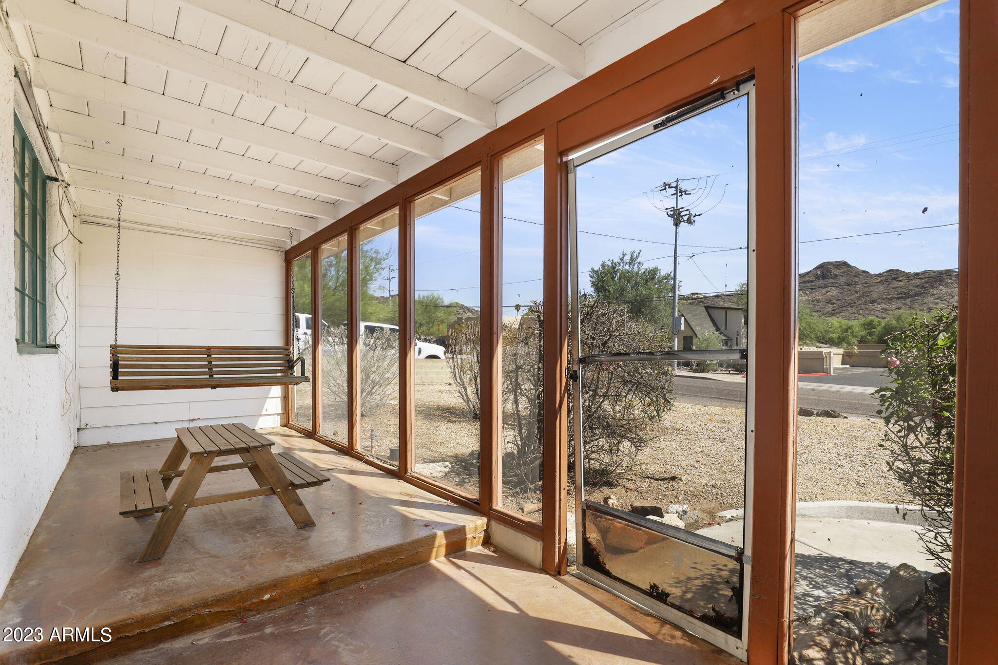 1536 East Mountain View Road Phoenix, AZ 85020 - Photo 9 of 45 Screened patio with mountain views