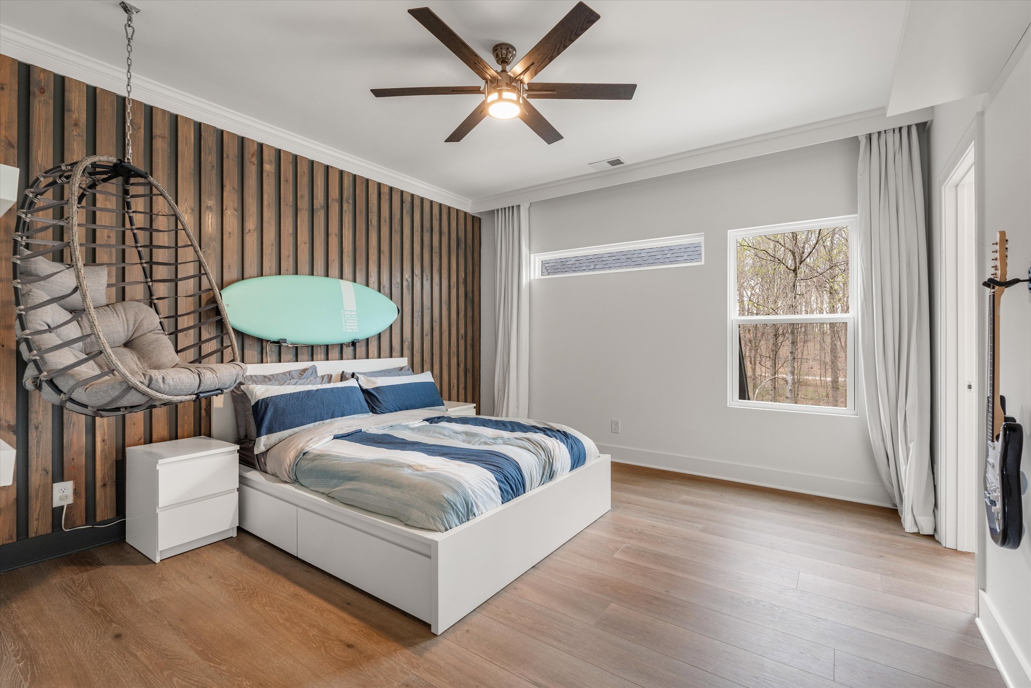 925 Weeping Willow Road, Unit D Hendersonville, TN 37075 - Photo 37 of 73 a bedroom with a bed and a chandelier