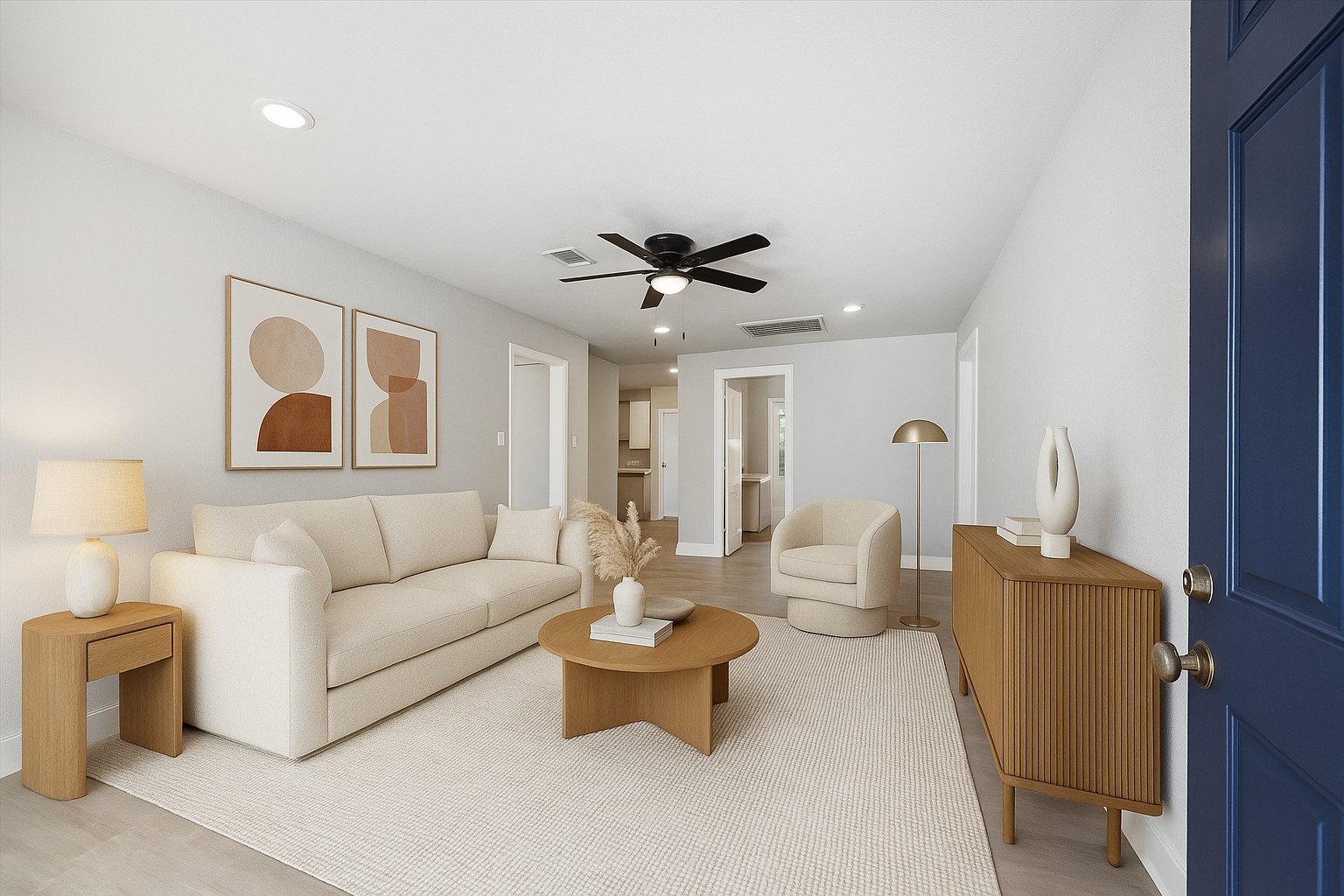 4523 Keystone Street Houston, TX 77021 - Photo 1 of 23 a living room with furniture and a large window