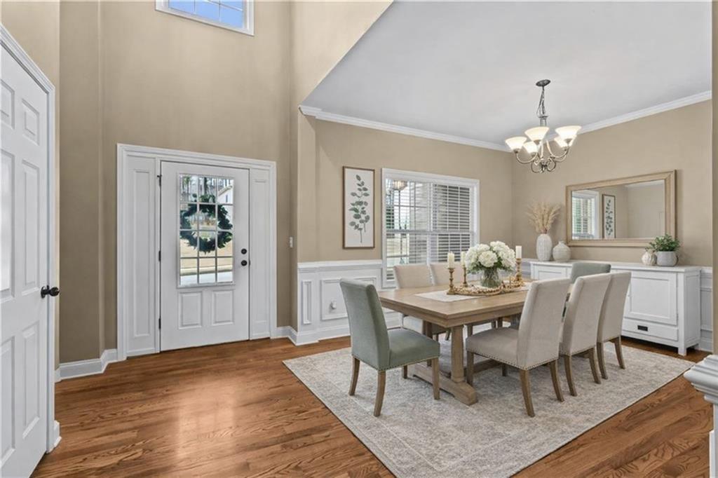 156 Starry Night Way Dallas, GA 30132 - Photo 5 of 28 a view of a dining room with furniture and window