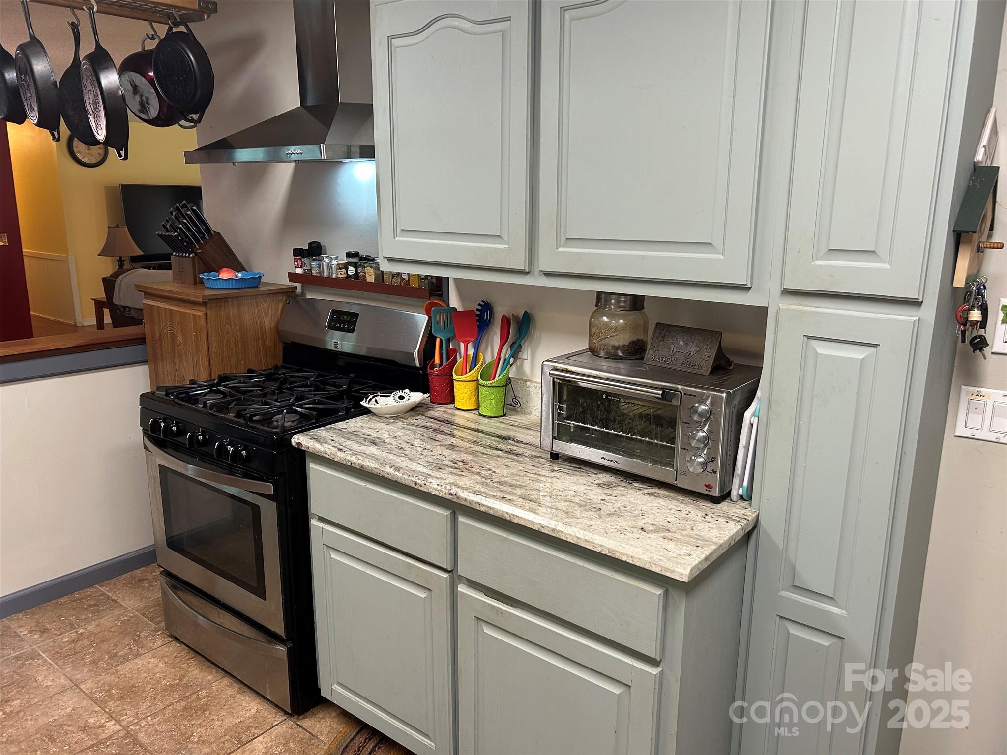 124 Blue Ridge Drive Rutherfordton, NC 28139 - Photo 19 of 48 a kitchen with stainless steel appliances granite countertop a stove and a refrigerator