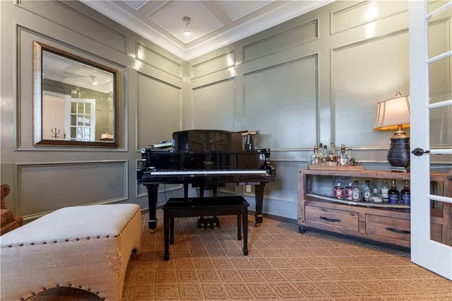 a room with furniture and a window